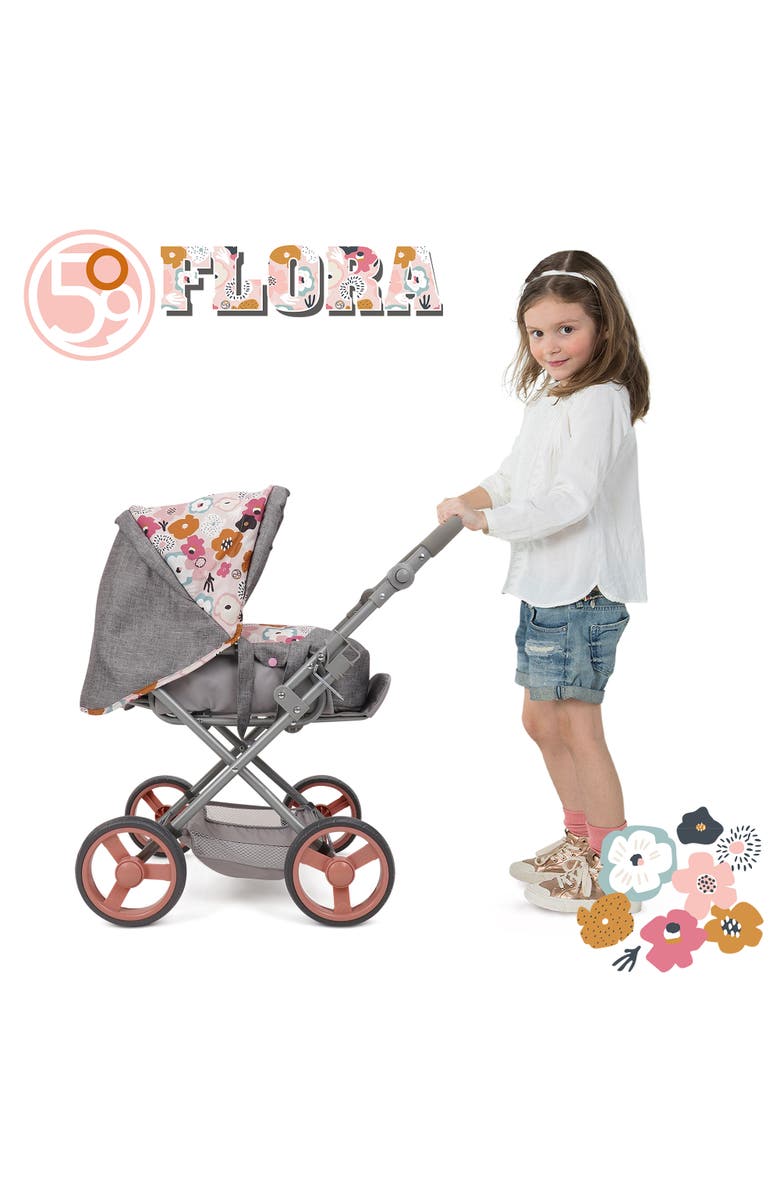 509 Crew Melange Flora Kelly Deluxe Doll Pram, Alternate, color, Multicolored
