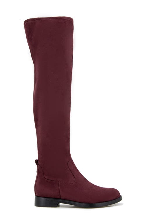 Reaction Kenneth Cole Windy Knee High Boot In Burgundy