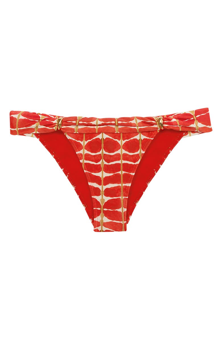 ViX Paula Hermanny Agni Bia Tube Bikini Bottoms, Alternate, color, Red