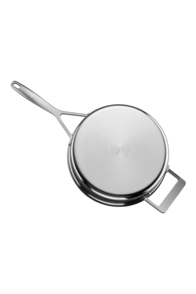 Industry 3-Quart 5-Ply Stainless Steel Saute Pan, Alternate, color, STAINLESS STEEL