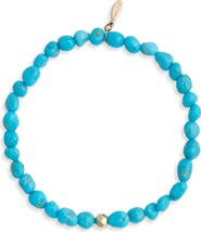 Anzie Boheme Sleeping Beauty Turquoise Beaded Stretch Bracelet