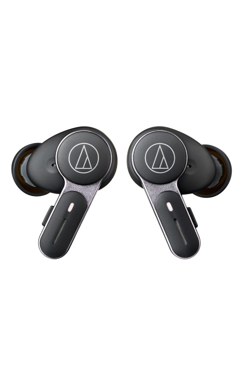 Audio-Technica ATH-TWX7 Truly Wireless Earbuds with Hybrid Noise Cancellation, Alternate, color, Black