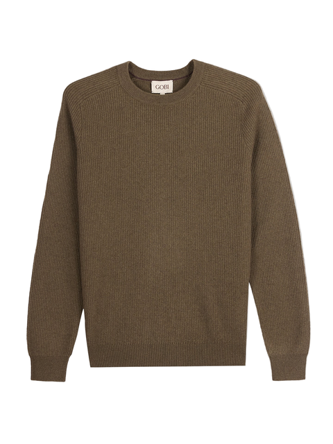 Men's Ribbed Cashmere Sweater
