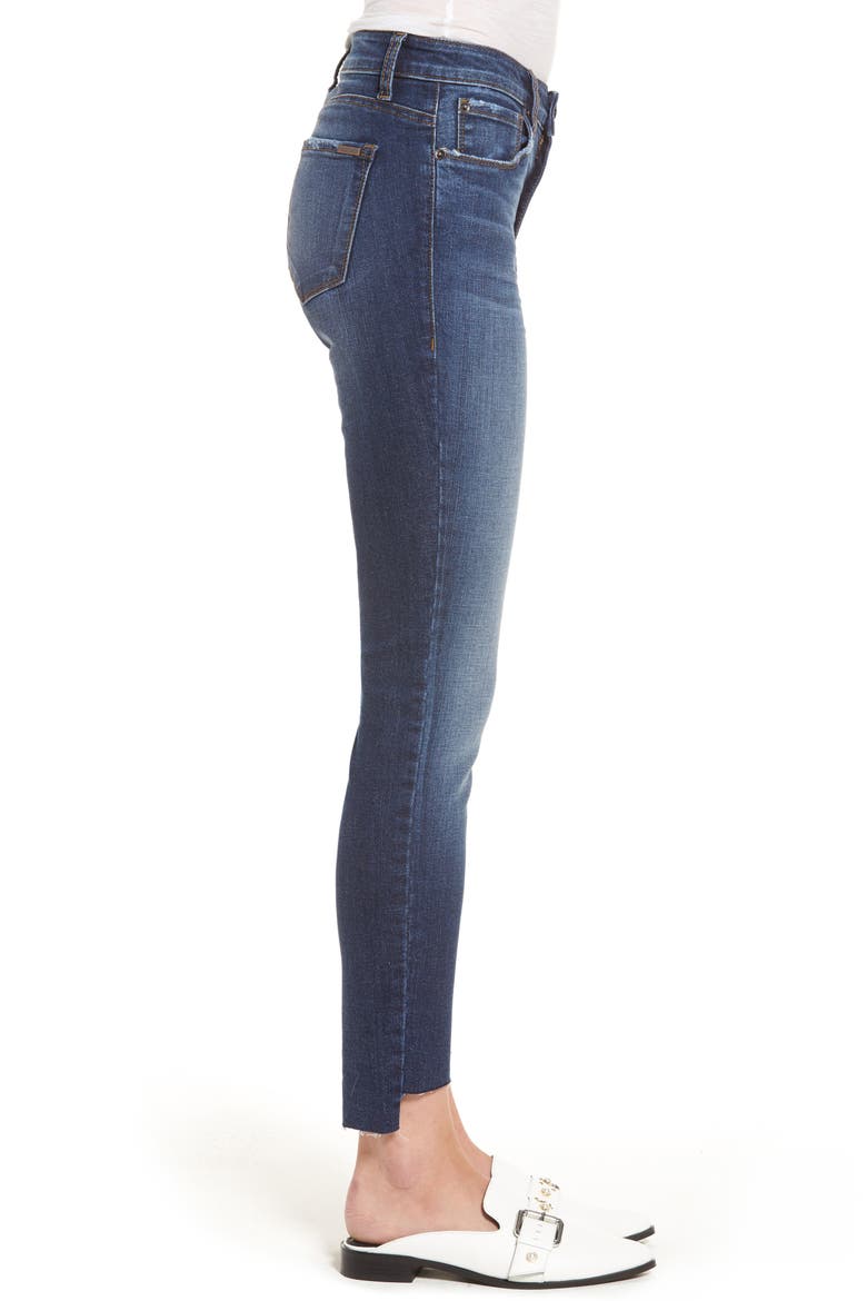 Step Hem Skinny Jean, Alternate, color, DARK RINSE WASH