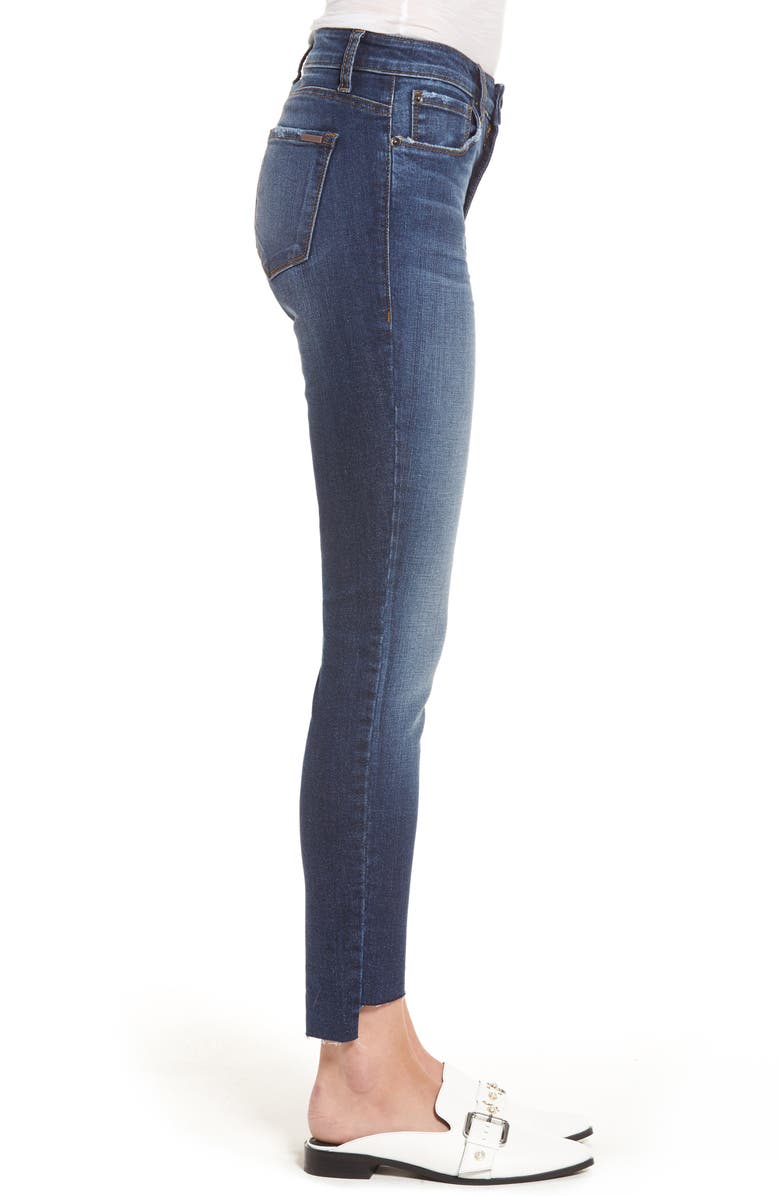 BP. Ripped Step Hem Skinny Jeans, Alternate, color, 