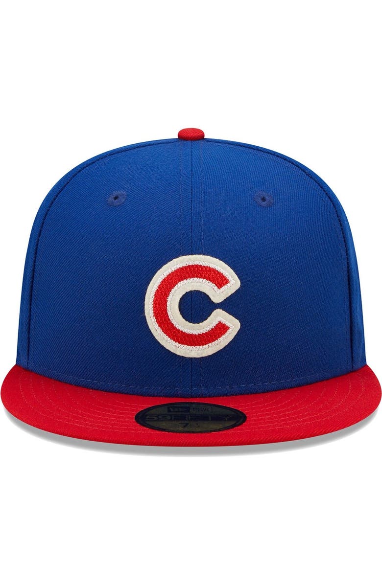New Era Men's New Era Royal/Red Chicago Cubs 2016 World Series Champions Letterman 59FIFTY Fitted Hat, Alternate, color,