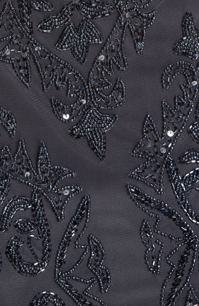 Pisarro Nights Beaded Cocktail Midi Dress, Alternate, color, 