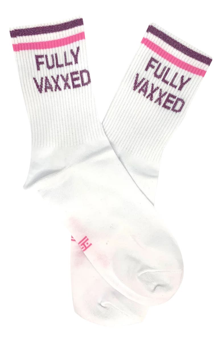 HIGH HEEL JUNGLE Fully Vaxxed Quarter Crew Socks, Main, color, 