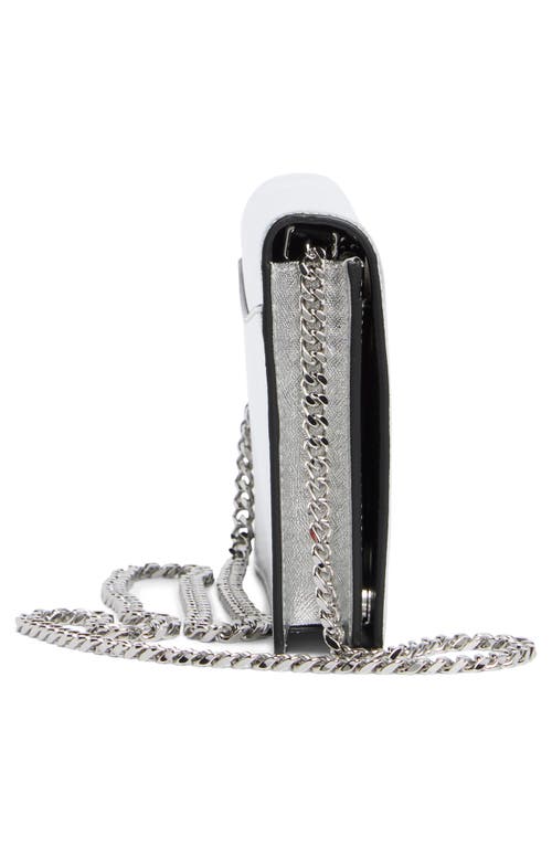 Marc Jacobs Party Wallet On A Chain In Silver