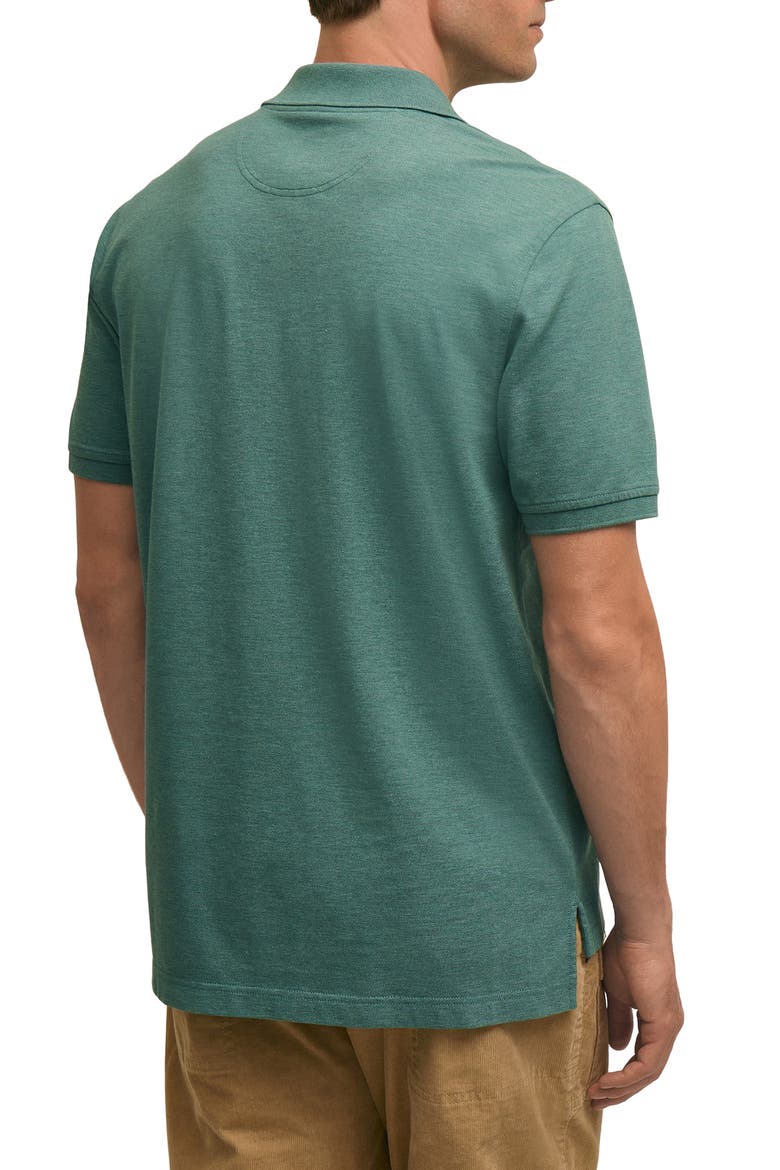 Supima Cotton Pique Polo, Alternate, color, MED TEAL HTR
