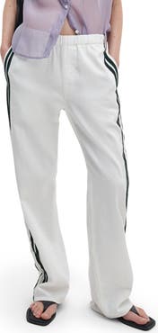 rag & bone Featherweight Logan Pull-On Wide Leg Track Pants