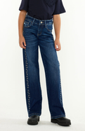 KanCan Jolie Mid Rise Slim Wide Jeans
