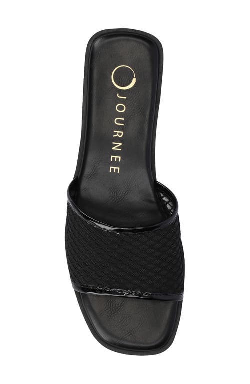 Journee Collection Breckley Flat Slide Sandal In Black