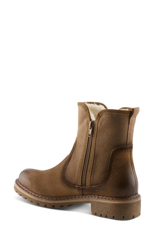 Spring Step Jovany Faux Fur Lined Boot In Brown