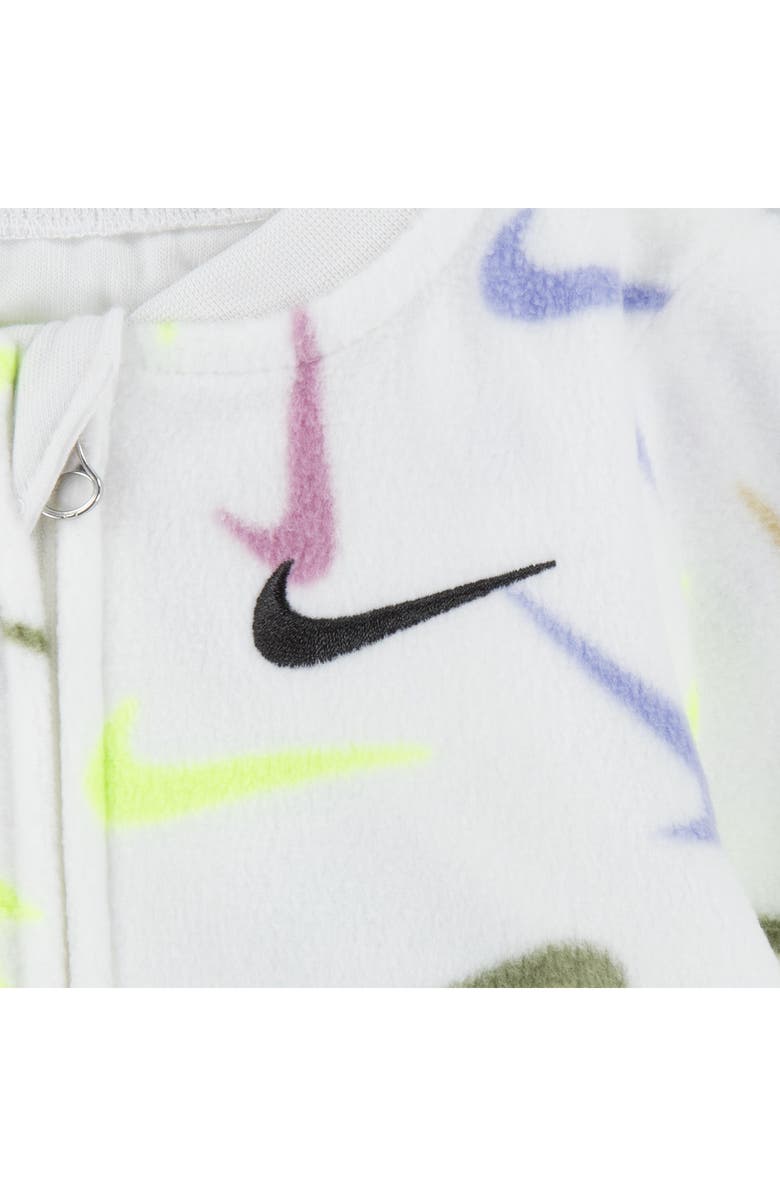 Nike Swoosh Logo Microfleece Footie, Alternate, color, 