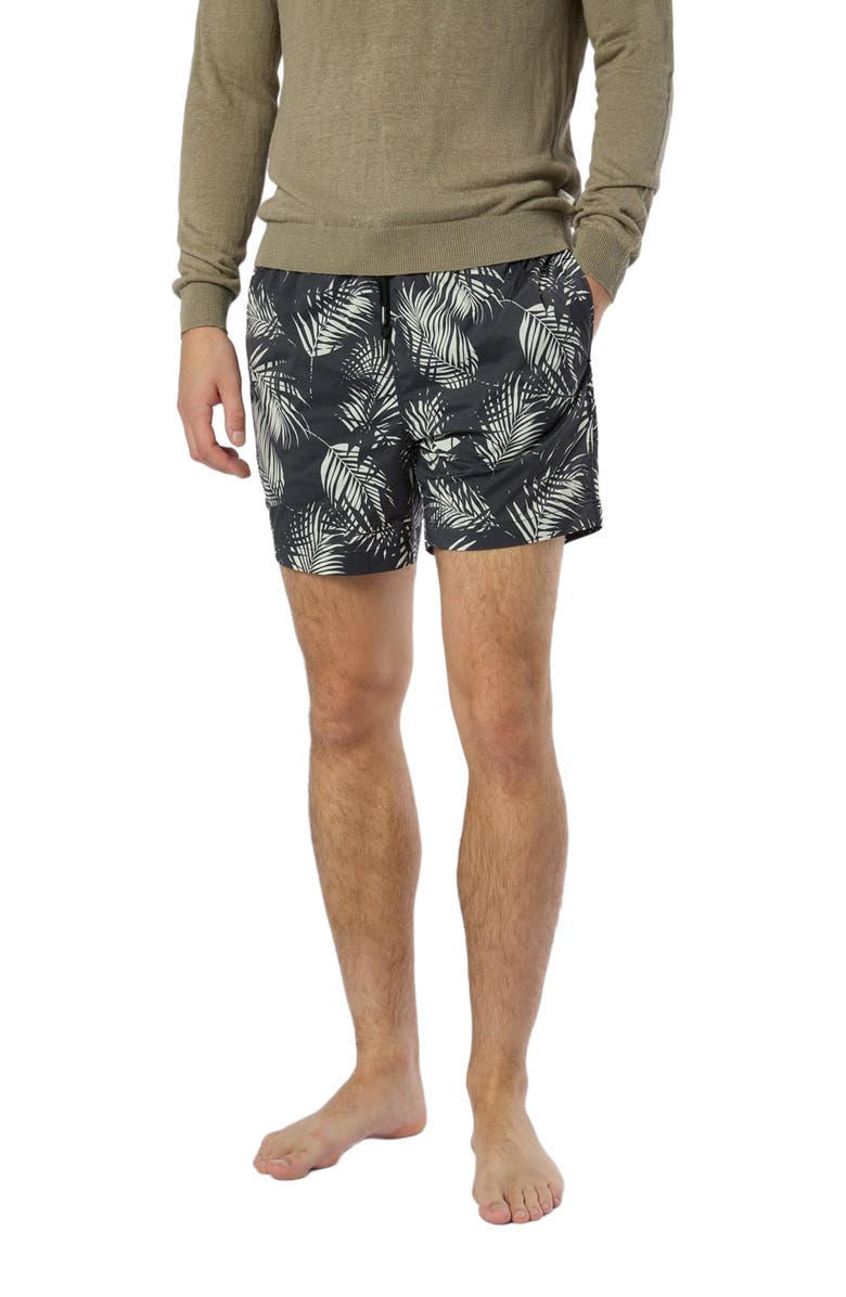 Onia Charles 5" Swim Trunk, Alternate, color, Black/Off White