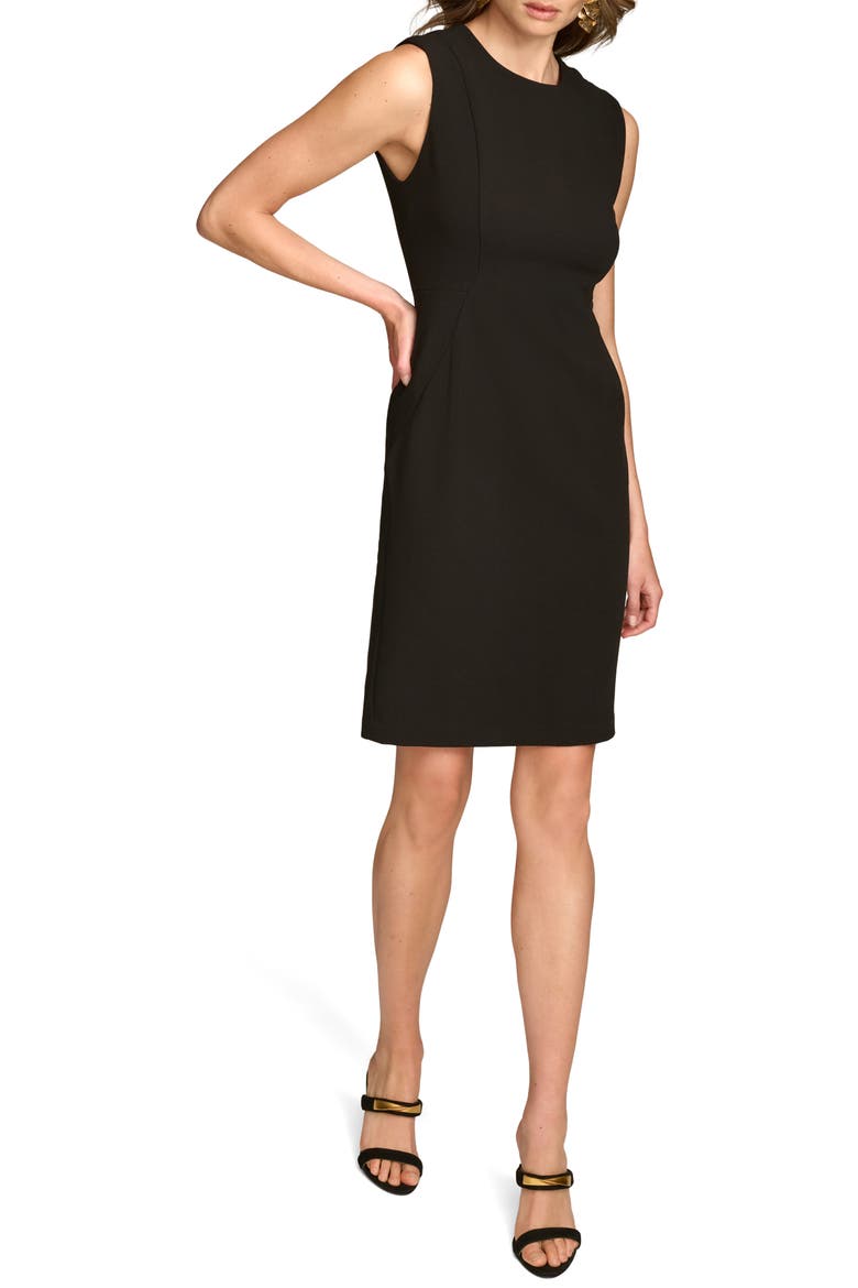 Sleeveless Cocktail Dress, Alternate, color, BLACK