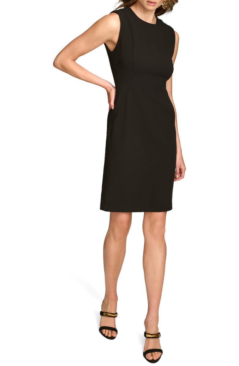 Donna Karan New York Sleeveless Cocktail Dress, Alternate, color, Black