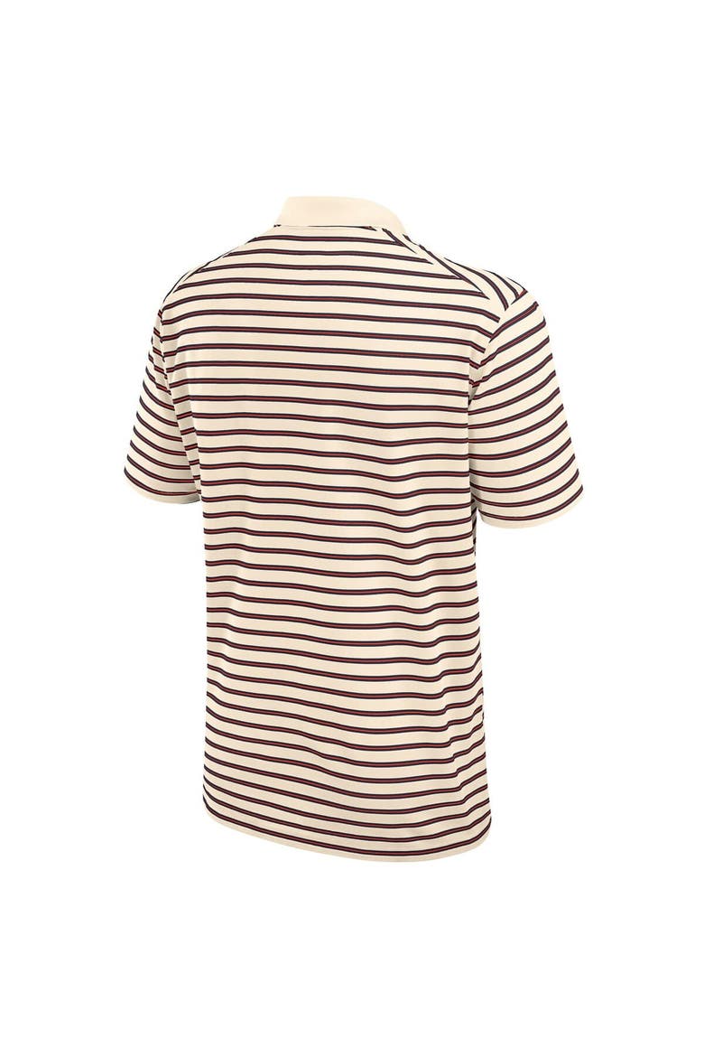 Men's Nike Tan Auburn Tigers Solid Foundation Striped Dri-FIT Polo, Alternate, color, Tan