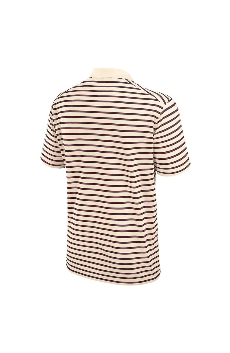 Nike Men's Nike Tan Auburn Tigers Solid Foundation Striped Dri-FIT Polo, Alternate, color,