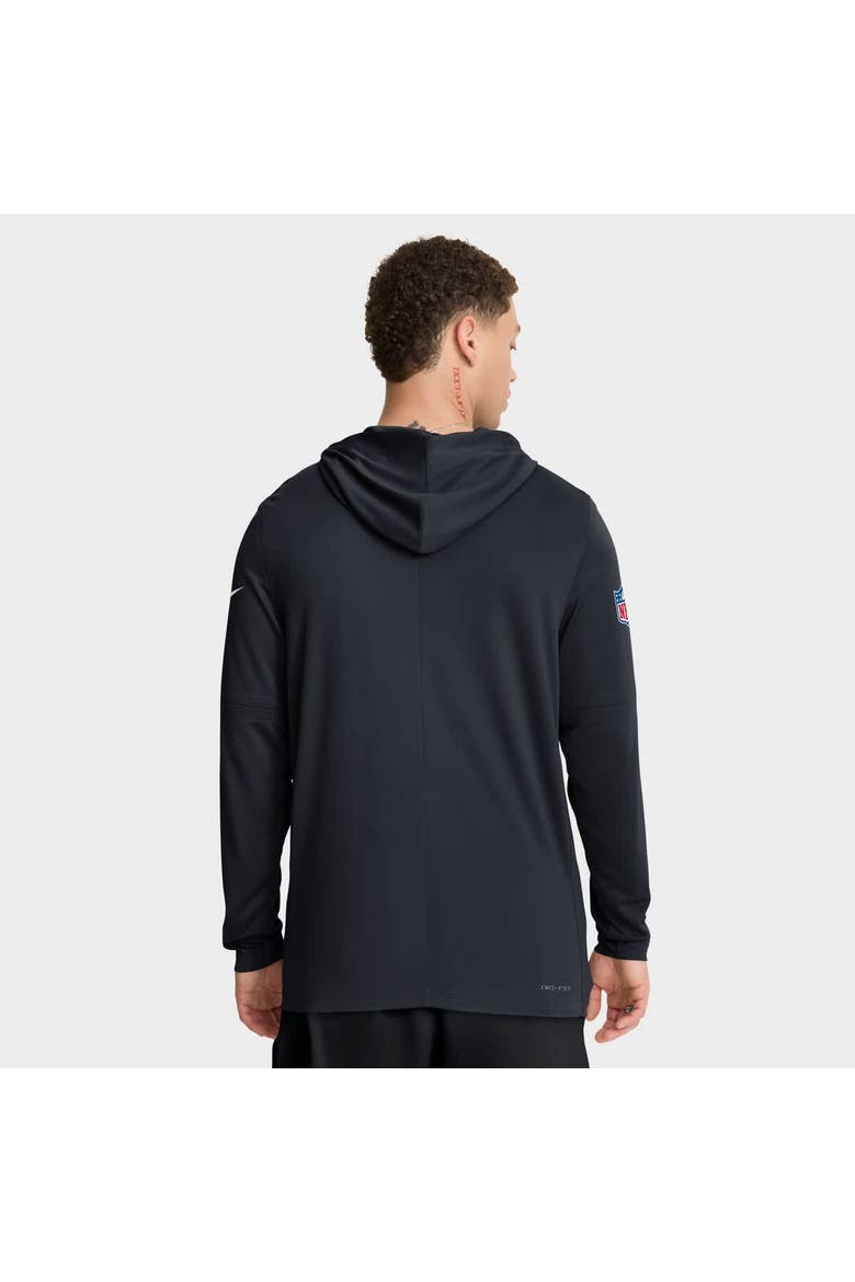 Men's Nike Navy Houston Texans Sideline Pure Fury Performance Long Sleeve Hoodie T-Shirt, Alternate, color, Navy