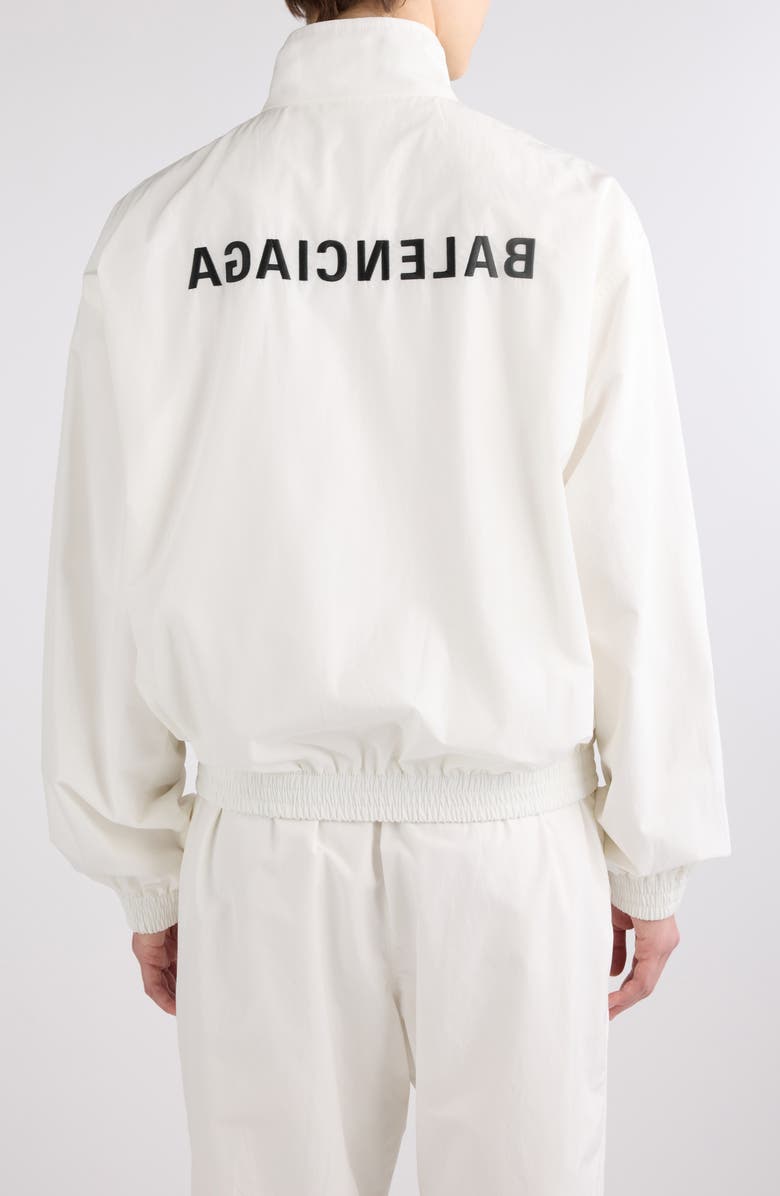 Balenciaga Mirror Logo Track Jacket, Alternate, color, 