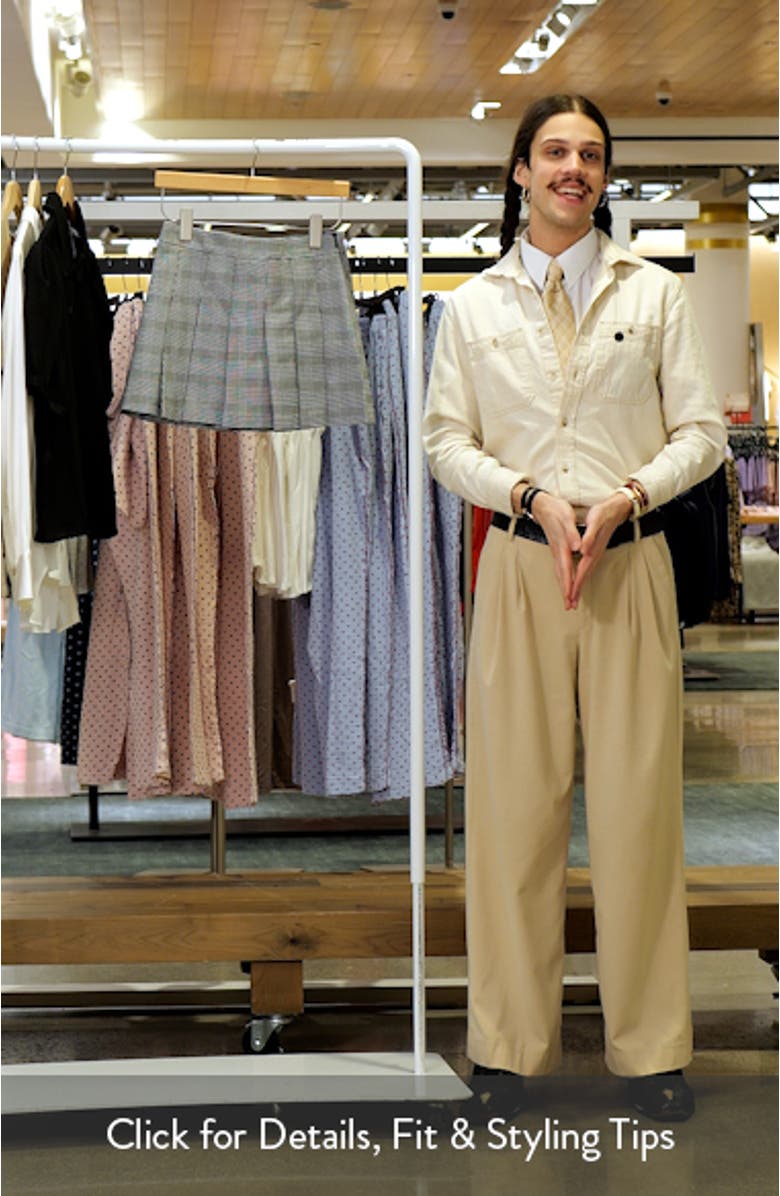 Glen Plaid Pleated Miniskirt, sales video thumbnail