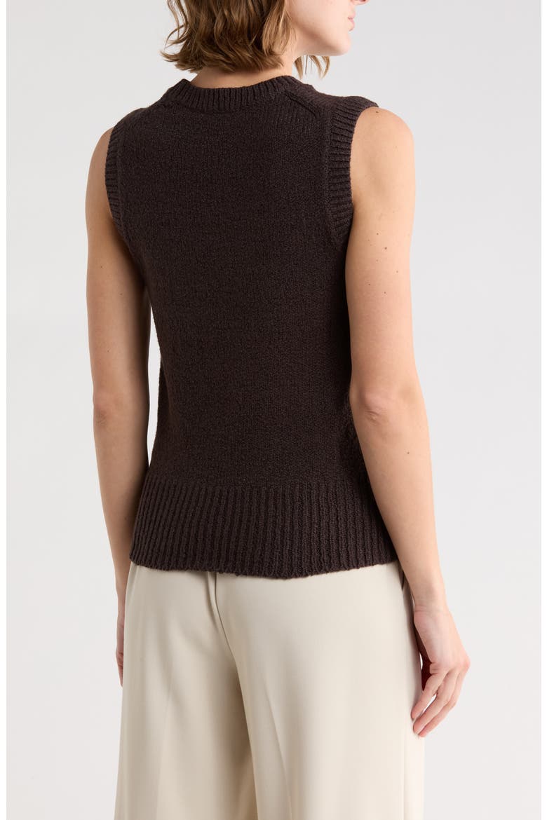 Boucle Shell Sweater, Alternate, color, DARK COFFEE