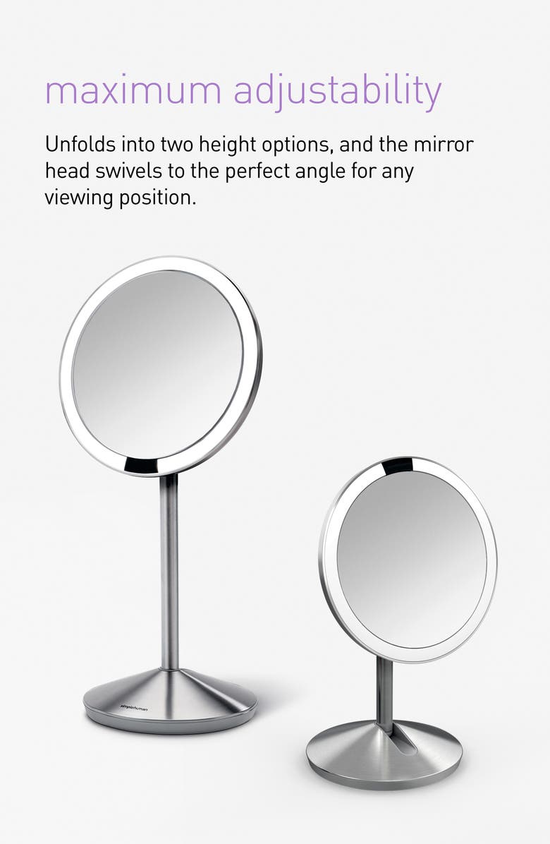 5-Inch Mini Countertop Sensor Makeup Mirror