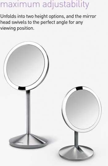 5-Inch Mini Countertop Sensor Makeup Mirror