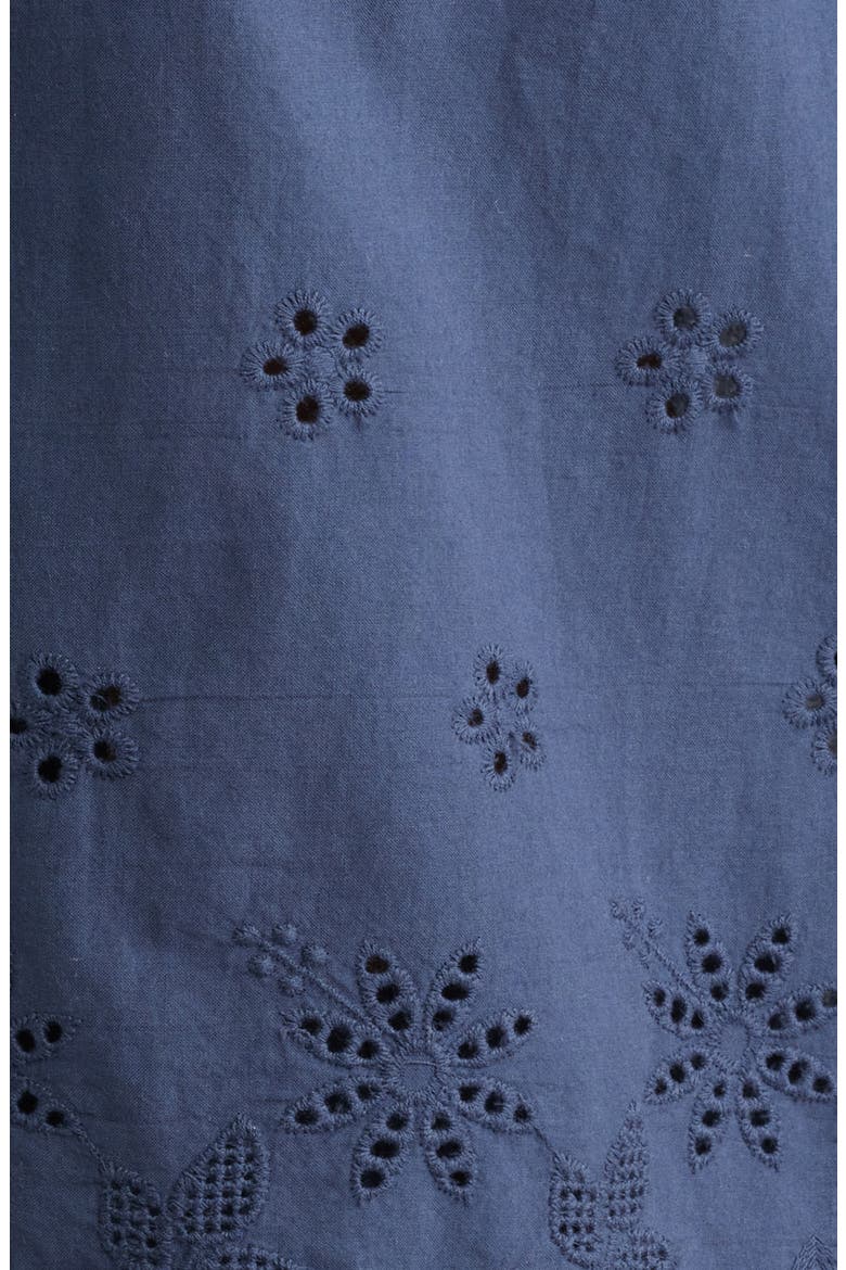Banks Eyelet Embroidery Camp Shirt, Alternate, color, NAVY