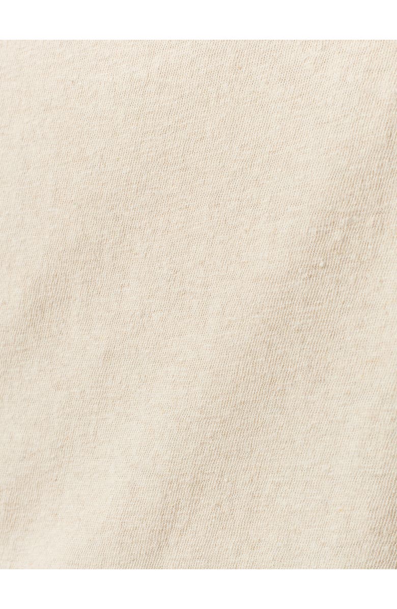 Celtic & Co. Linen Blend Short Sleeve Swing Top, Alternate, color, Chalk