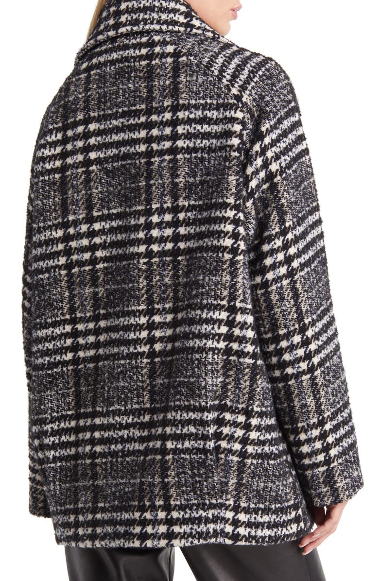 Sam Edelman Women's Mixed Plaid Double Breasted Coat, Alternate, color,