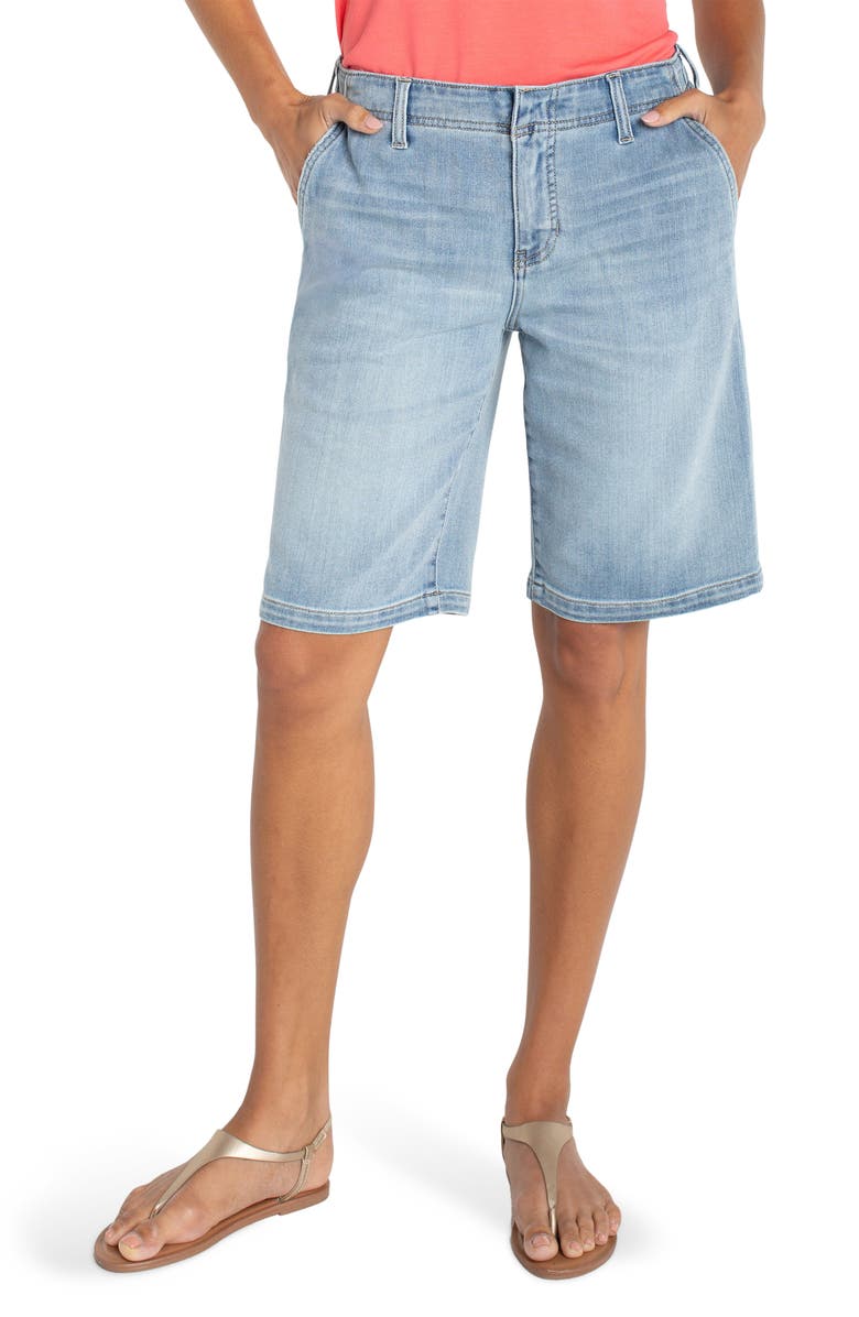 Liverpool Los Angeles Relaxed High Waist Denim Shorts, Main, color, 