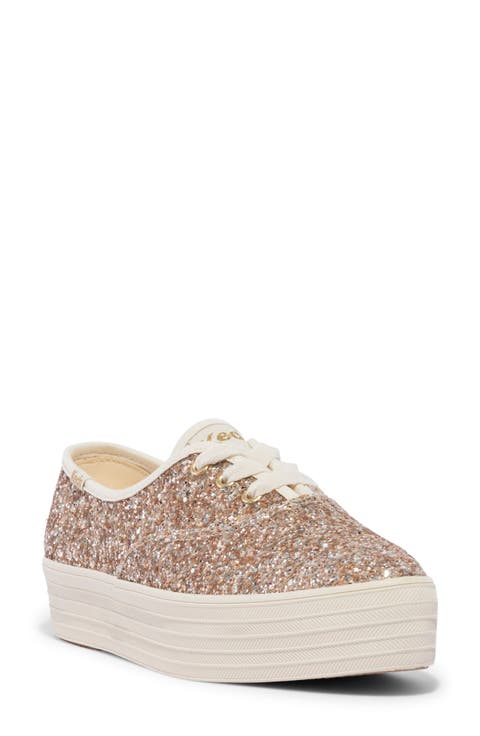 Point Glitter Platform Sneaker (Women)