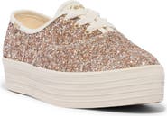 Keds® Point Glitter Platform Sneaker