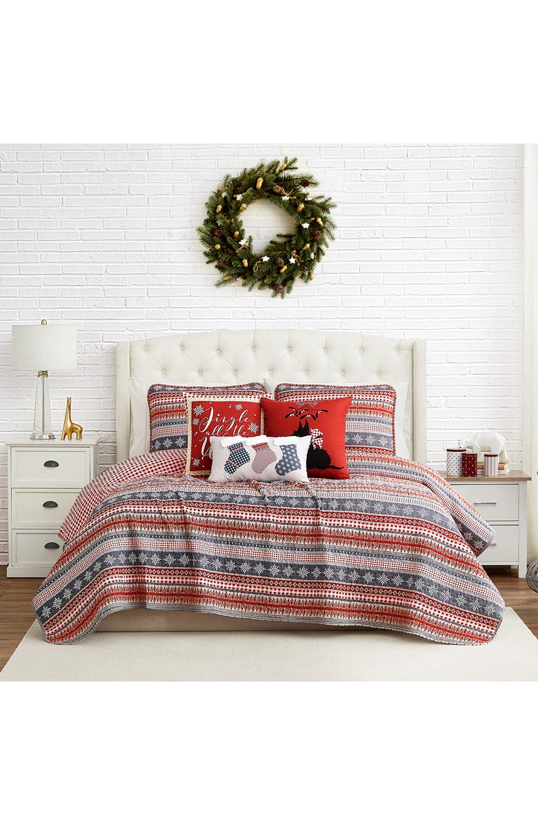 SOUTHSHORE FINE LINENS Cozy Cottage Quilt Set, Alternate, color, 