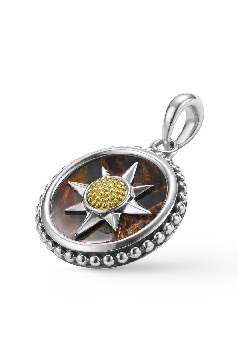 Men's Anthem Small Pietersite Sunburst Amulet, Alternate, color, TWO-TONE