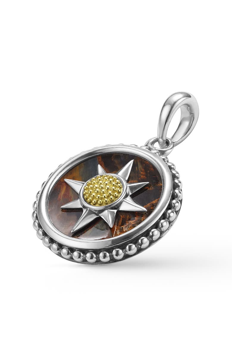 LAGOS Men's Anthem Small Pietersite Sunburst Amulet, Alternate, color, Two-Tone