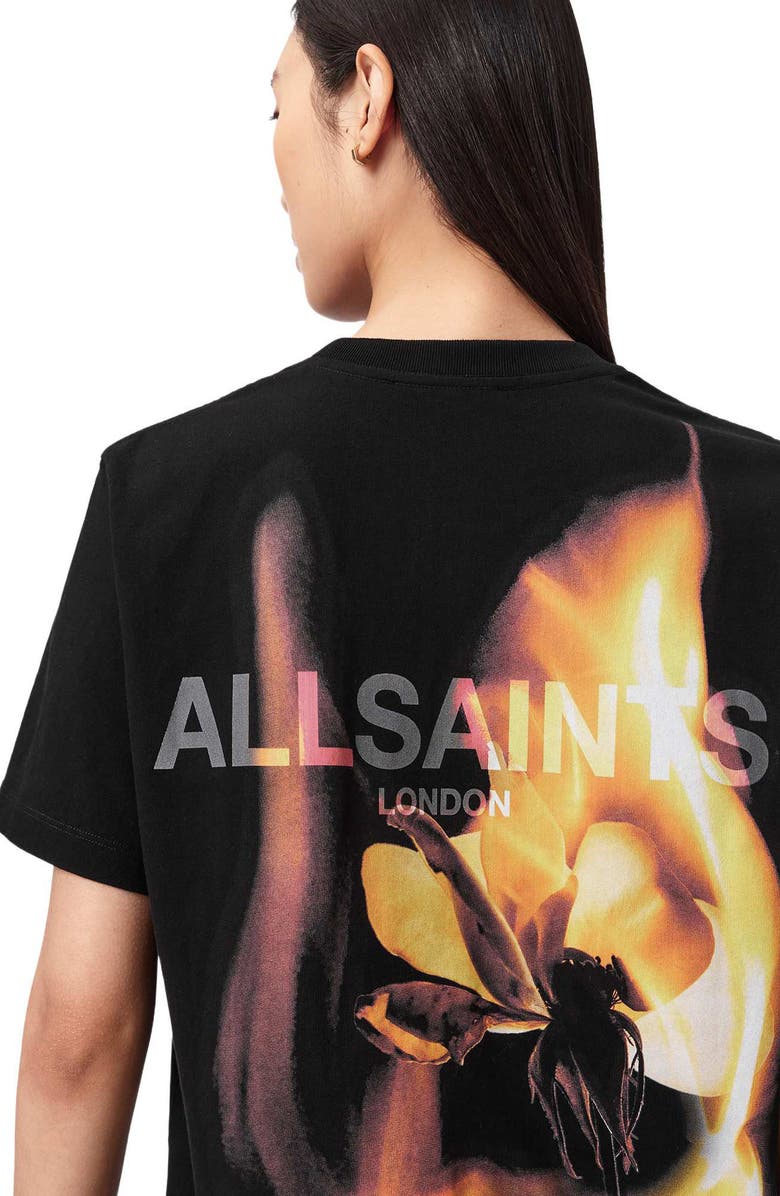 AllSaints Blaze Cotton Graphic T-Shirt, Alternate, color, Black