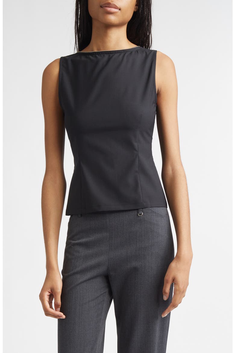 Fase Stretch Suiting Top, Main, color, BLACK