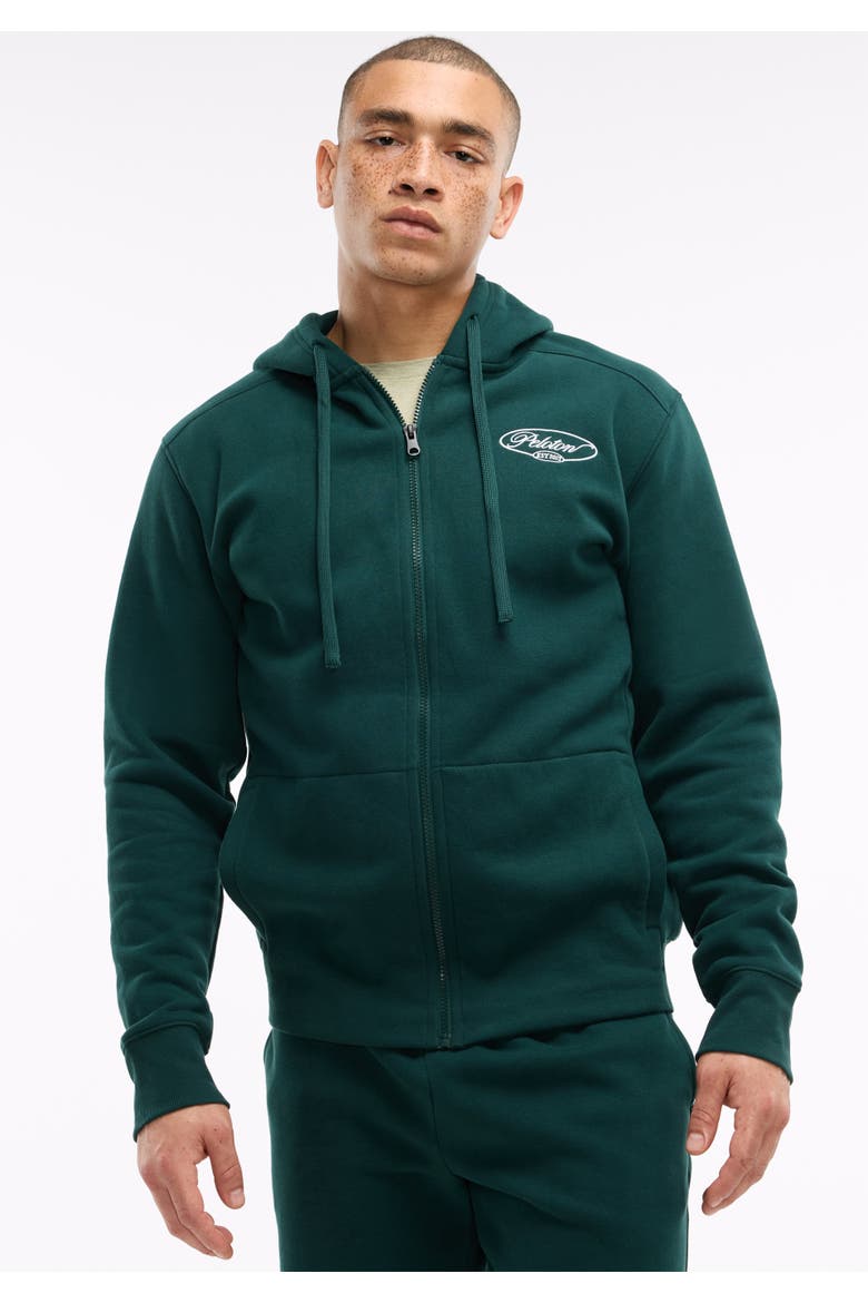 Soft Fleece Full Zip Hoodie, Main, color, Pine
