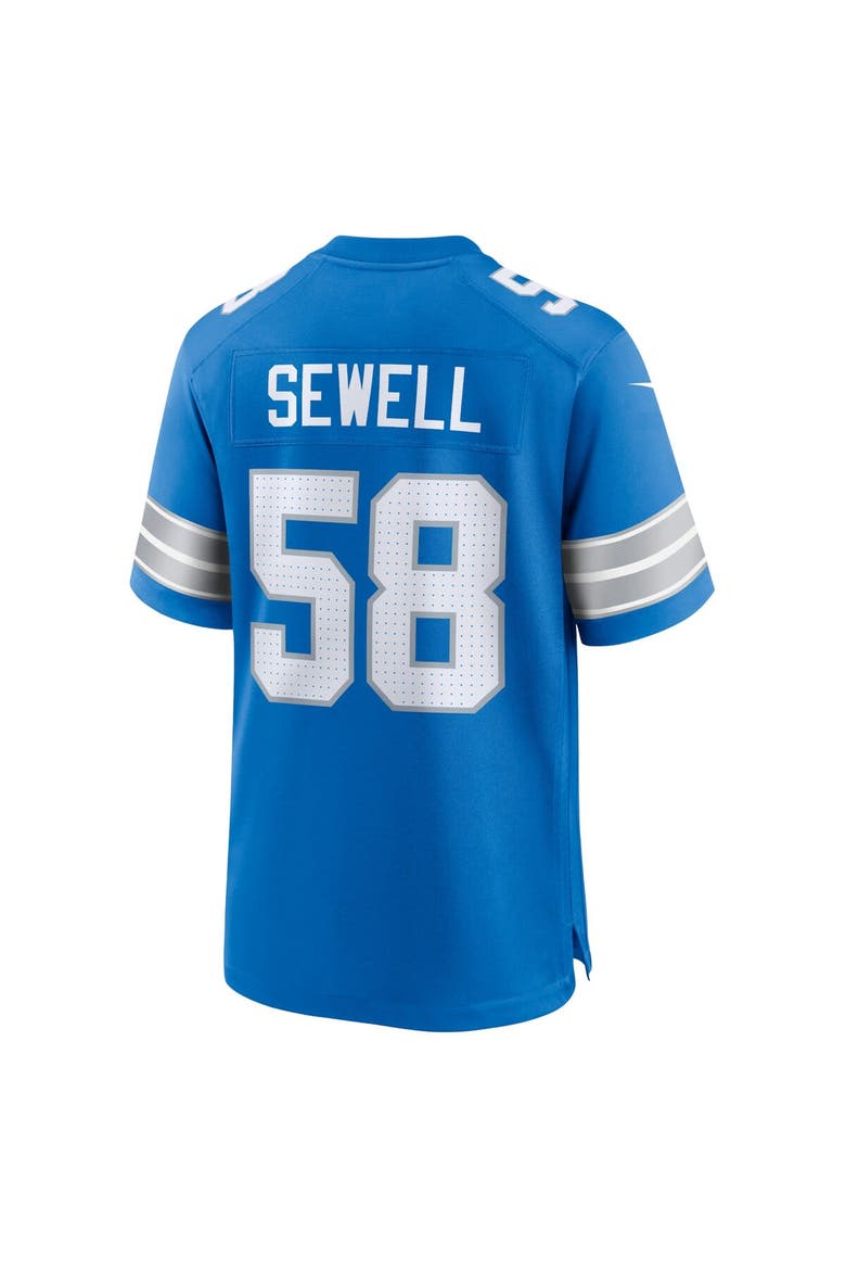 Men's Nike Penei Sewell Blue Detroit Lions Game Jersey, Alternate, color, Blue