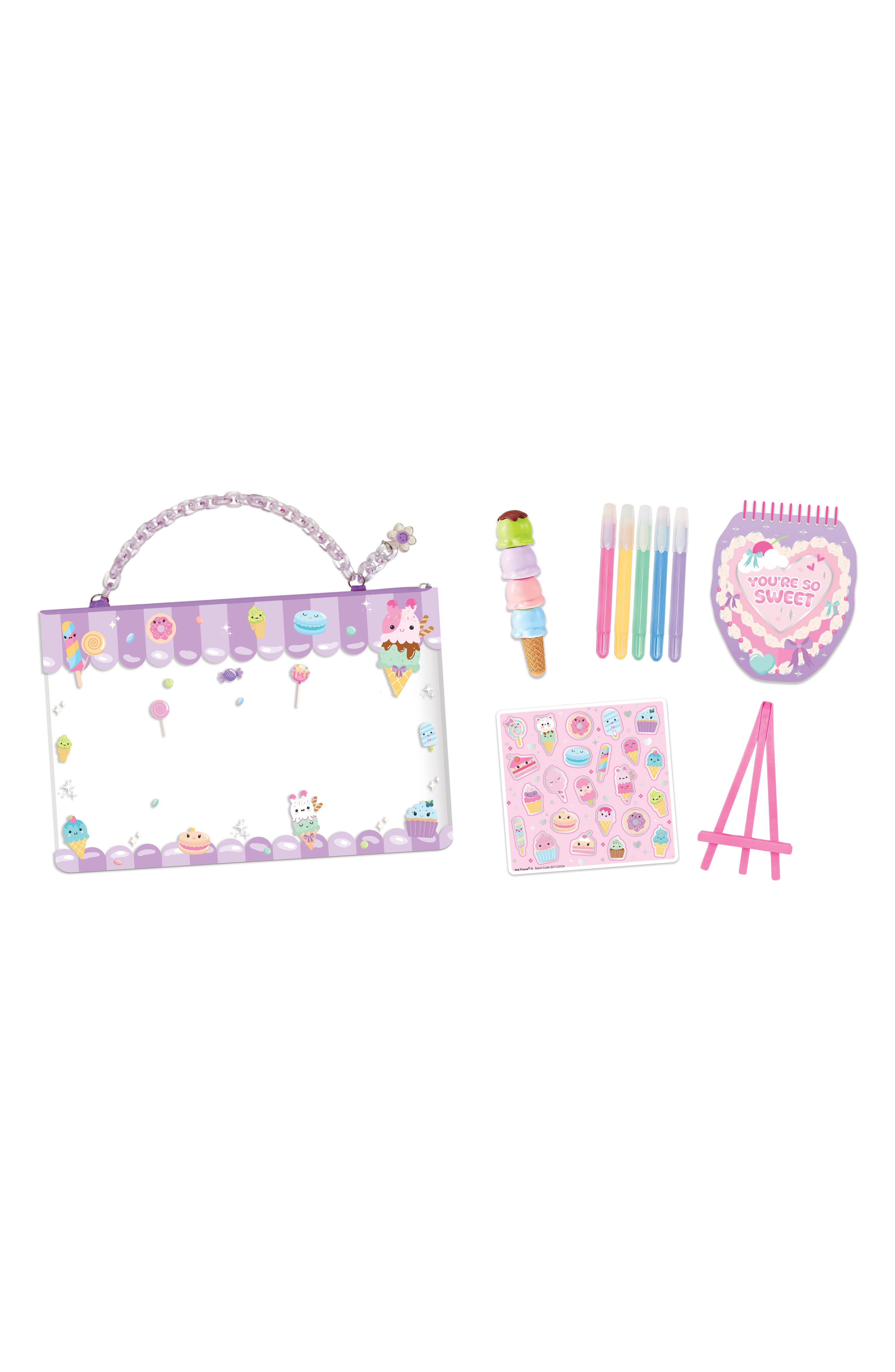 HOT FOCUS Kids' Sweets Color Fun Stationary Set