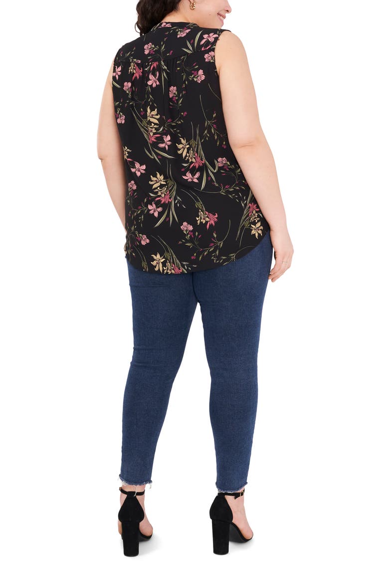 Floral Tank, Alternate, color, RICH BLACK