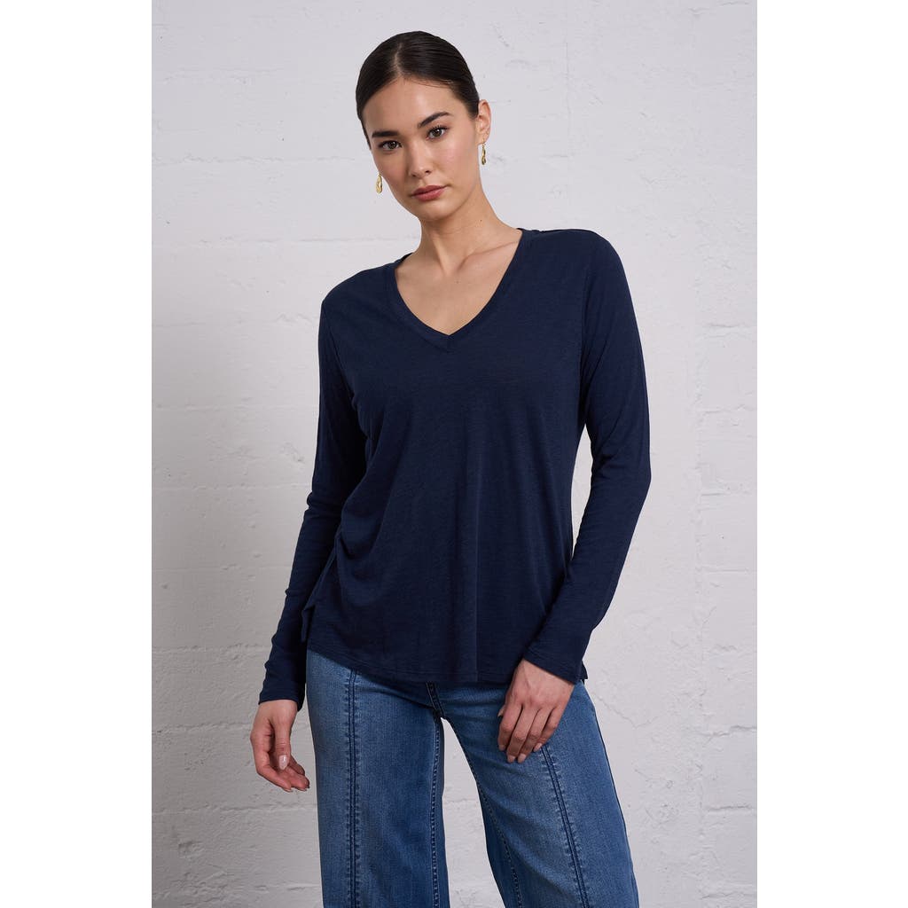 Franne Golde Slub Jersey Long Sleeve Tee