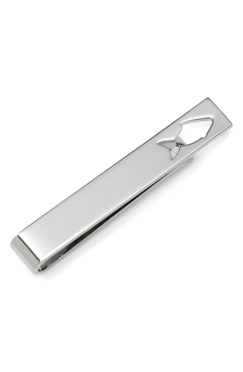 Cufflinks, Inc. Fishing Tie Bar, Main, color, Silver