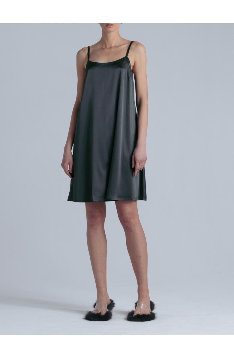 Alas Aphrodite Silk Midi Dress, Alternate, color, Rich Green