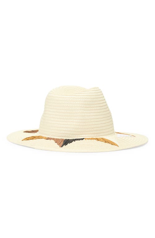 Melrose And Market Triangle Straw Panama Hat In Neutral