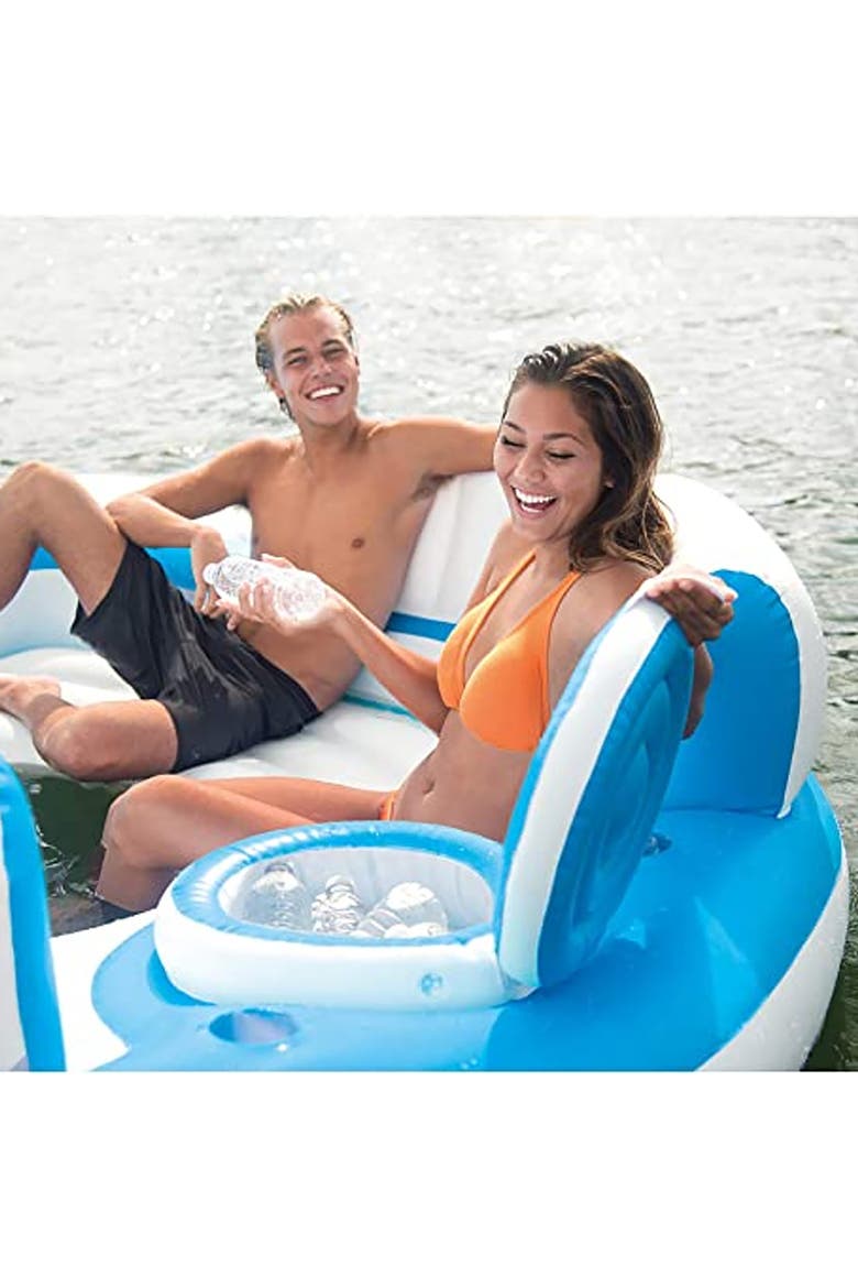 Splash 'N Chill Island Inflatable, Alternate, color, Blue